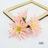 Pinça de borda para acessórios de cabelo de roupas chinesas antigas, flor de seda, grampo de cabelo, grampo de pressão traseira, acessórios de traje antigo, crisântemo de garra de caranguejo simulada, tamanho pequeno