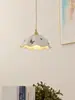 Lustre de Cerâmica Pintado à Mão com Três Buracos Estilo Mid-Century Digya Luz para Entrada de Restaurante, Mesa de Cabeceira, Bar Estilo Retro Francês Creme