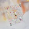 Pegatinas de Manicura en Relieve Estilo Ins Material Estilo Dulce Pegatinas para Uñas Joyas de Arte para Uñas con Lazo Rosa