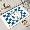 Alfombra de Baño de Dibujos Animados Snoopy Absorbente de Secado Rápido de Barro Diatomeo Alfombra para Pies Alfombra para Puerta de Baño