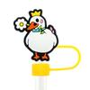 Patito Lindo Dibujo Animado Accesorios Decorativos para Popotes Bricolaje Fiesta Tapón de Polvo para Popote Tapa para Popote Stanley 10mm
