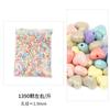 Cuentas sueltas de ABS de color mixto, cuentas redondas de plástico con agujero pasante mixto, accesorios de joyería para pulsera DIY, cuentas de amor de estrella de cinco puntas al por mayor