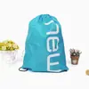 Poliéster 210d Cordón Bolsillo con cordón Almacenamiento Conveniente Repelente al agua Bolsa deportiva Tela para la parte trasera Deportes Bolsa con cordón