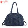Angelkiss Moda Bolso de Mano de Cuero Suave Textura de Alta Calidad Diseño de Nicho Hombro Lavado Bolso Cruzado Versátil