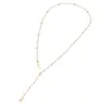 Europa y Estados Unidos transfronterizo hermoso 26 letras amor lazo collar cadena de clavícula de acero inoxidable joyería de regalo para fiesta de viaje mujeres
