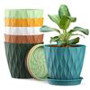 Vaso de flores de plástico direto da fábrica 6 peças fornecedor de eletricidade da Amazon atacado vaso de flores de plástico requintado