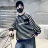 Ropa para Niños Sudadera Rayada de Primavera para Niños 2026 Nuevo Estilo para Niños Mayores Tops de Primavera para Niños Tendencia Primavera y Otoño