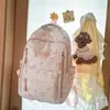 Mochila Transfronteriza de Alto Valor para Niñas Estampado de Estrellas Doble Correa para el Hombro Estudiante Moda Gran Capacidad Ligera Versátil Mochila de Doble Hombro