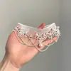 Colar de Renda com Pérolas Brancas de Imitação Francesa para Mulheres 2026 Novo Estilo Popular Colar Acessível Luxo Nicho High-End Corrente para Clavícula