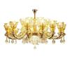 Candelabro Estilo Europeo Nuevo Lujo Sala de Estar Comedor Dormitorio Luz de Lujo Villa Vestíbulo Paquete de Iluminación de Cristal de Jade Natural