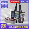 Bolsa Satchel de Verano Personalizada con Aislamiento Térmico y Aislamiento Frío para Exteriores, Bolsa de Picnic de Gran Capacidad, Moderna, Bandolera, Tela de Copo de Nieve, Impermeable, Bolsa de Playa