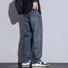 Jeans Anchos Holgados de Pierna Recta Otoño/Invierno Vancys para Hombre Estilo Americano High Street Retro Pantalones Largos Casuales para Hombre