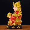 Adorno del Dios de la Fortuna para el Hogar Dios de la Fortuna Vestido de Rojo Atrae Riqueza Dios de la Fortuna Civil Adoración en Casa Apertura de Tienda Adorno del Dios de la Fortuna Estatua de Buda