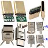 Base hembra USB 3.1 Tipo C con placa fija, interfaz de carga y datos, conector macho y hembra C, placa de prueba, inserción positiva y negativa a doble cara