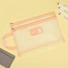 Asunto Asunto Bolsa de Malla Doble Capa A4 Clasificación de Información de Secundaria Bolsa de Almacenamiento Transparente Bolsa de Archivo con Cremallera para Hojas de Examen de Estudiante