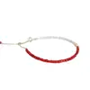 Pulsera de Ágata Roja Natural y Perla de Agua Dulce, Lujo Accesible y Pulsera de Gama Alta, Cuentas de Arroz para Nicho Femenino, Nueva Pulsera de Cuentas Estilo Chino