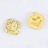 Múltiples Estilos de Colgantes de Corazón Incrustados con Diamantes de Aleación, Collares, Pendientes de Lujo Ligero y Exquisitos para Mujer, Colgantes para Manualidades, Accesorios de Joyería