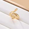 Anillo de acero inoxidable con forma de gota de aceite de acero inoxidable transfronterizo de Europa y Estados Unidos, apertura con viento frío simple, anillo de acero de titanio que no se desvanece a presión de aceite.