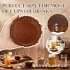 Posavasos de Encaje de Madera Apilables con Base Antideslizante para Barra, Cocina, Alfombrilla Aislante para Tazas de Café