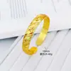 Nueva joyería estilo chino chapada en oro, pulsera abierta con diseño del Sutra del Corazón de las Cinco Flores, mismo estilo que en las joyerías, accesorio de pulsera floral para bodas