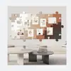 Quebra-Cabeça Feltro Adesivos de Parede Parede de Fotos Decoração DIY Sala de Estar de Alto Padrão Decoração de Arranjo de Parede de Fundo Quadro de Cortiça Criativo