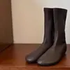 2026 Novas Botas Elegantes de Bico Redondo Elásticas Slim para Mulheres Outono/Inverno, Botas Meia Moda e Estilosas Quentes de Manga Alta