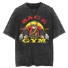 Tamanho Europeu Transfronteiriço Naruto Hip Hop Oversized Lavado Anime Camisetas m