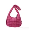 Bolsa de Tecido Grande Capacidade Preenchida com Algodão Transfronteiriça Bolsa de Ombro Tote Plissada Versátil Nicho Literário Bolsa Feminina Guangzhou Shiling Bag