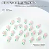 Acessórios Coloridos de Liga de Flor para Nail Art, Tulipas Tridimensionais Pintadas por Spray, Camélias, Borboletas, Pequenas Decorações Frescas para Nail Art