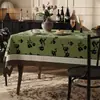 Mantel Estilo Americano, Sin Lavado, Impermeable al Aceite, Impermeable al Agua, Resistente al Calor, Mantel Rectangular, Lujo Ligero, Sensación de Alta Gama, Salvamanteles, Mantel