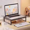 Soporte para monitor de computadora, estante para pantalla de oficina, soporte para laptop, estantería extendida, organizador de escritorio