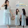 Conjunto Fresco de Verano para Niñas 2026 Nuevo Elegante Conjunto de Tres Piezas con Pantalones de Falda Ancha en Capas para Niños Mayores