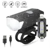 Luz de Bicicleta Ciclismo Noturno Iluminação de Alto Brilho 2255 Farol Carregamento USB Conjunto de Luz Dianteira e Traseira Acessórios de Ciclismo para Bicicleta de Montanha
