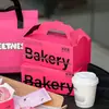 Cajas de Empaque para Soufflés Famosas en Internet, Cajas para Llevar para Productos Horneados, Donas, Postres, Pasteles de Estilo Occidental, Pasteles Pequeños y Cajas para Transportar al por Mayor