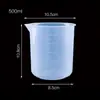Tazas medidoras 200ml 500ml 1000ml con marcas de escala, Venta al por mayor desde fabricante, Plástico sin mango