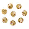 Cuentas Espaciadoras Huecas de Cloisonné de Cobre Cuentas Redondas Cuentas Espaciadoras de Nube de Aceite Coloridas Cuentas de la Fortuna Colgantes para Joyería de Cuentas DIY