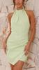 Vestido de verano de alta gama transfronterizo Europa y Estados Unidos textura cuello espalda descubierta ajustado dopamina sexy falda niños