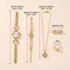 Set de Regalo para Mujer, Regalo de Confesión de Cumpleaños, Reloj, Collar, Pulsera, Joyería de Lujo Ligero de Alta Gama, Día de San Valentín, Navidad