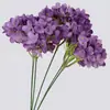 Flor Artificial Hortensia Morada Rosa Flor Artificial Decoración Arreglo Floral Sala de Estar Decoración Boda Diseño Auditorio Flor Falsa Fábrica Venta al Por Mayor