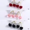 Brincos de Fruta Cereja Vermelha Novos, Doces e Simples, Transfronteiriços, Brincos de Design de Nicho da Moda, Exquisitos e Versáteis