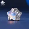 Aifulu Original Romântico Meteoro Contas de Vidro Cobre Banhado Platina Versátil DIY Contas Soltas Estrela Pentagrama Acessórios Joias
