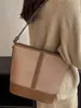 Bolso de bloques de color para mujer, nuevo, retro, moda, simple, casual, bolso tipo cubo, simple, para hombro, cruzado, estilo Ins
