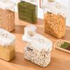 Pote para Armazenamento de Grãos, Balde de Arroz, Pote para Armazenamento de Chá e Frutas Secas, Pote para Armazenamento na Cozinha, Pote de Plástico Selado à Prova de Umidade
