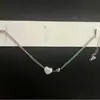 Tobillera Corazón Perla Blanca Oro 18K Acero Inoxidable Titanio Joyería Set de Lujo Ligero Nuevo Estilo Transfronterizo Europeo y Americano Accesorios