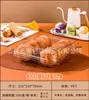 Caja Transparente Desechable para Hornear Mismo que Sam Caja para Cortar Rollo Suizo Mochi Caja Engrosada para Sellar Croissants Supermercado