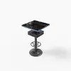 Juego de Mesa y Sillas tipo Booth Estilo Industrial para Tiendas de Postres y Té con Leche, Cafeterías, Restaurantes de Hot Pot y Restaurantes Occidentales