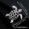 Broche Animal Tartaruga Desenho Animado Europeu e Americano Transfronteiriço Acessórios de Decoração para Casaco Suéter Broche Corsage Fornecimento Direto da Fábrica