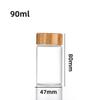 Botellas de Vidrio de Grado Alimenticio, Frascos Sellados de Vidrio de Alto Borosilicato, Latas para Té, Frascos de Almacenamiento de Bambú, Frascos para Dulces, Botellas Dispensadoras para Nido de Pájaro