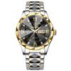 Binbang Productos nuevos genuinos Reloj de hombre Calendario Semana Luminoso Impermeable Reloj de hombre Moda Reloj de espejo de diamantes Cuarzo