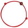 Pulsera de Hilo Rojo Loto de Sándalo Rojo para Mujer, Pulsera de la Amistad Tejida de Verano, Nicho Natural Vintage Hecho a Mano